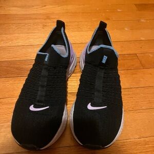 Nike react black and lilac running shoes size 8.5